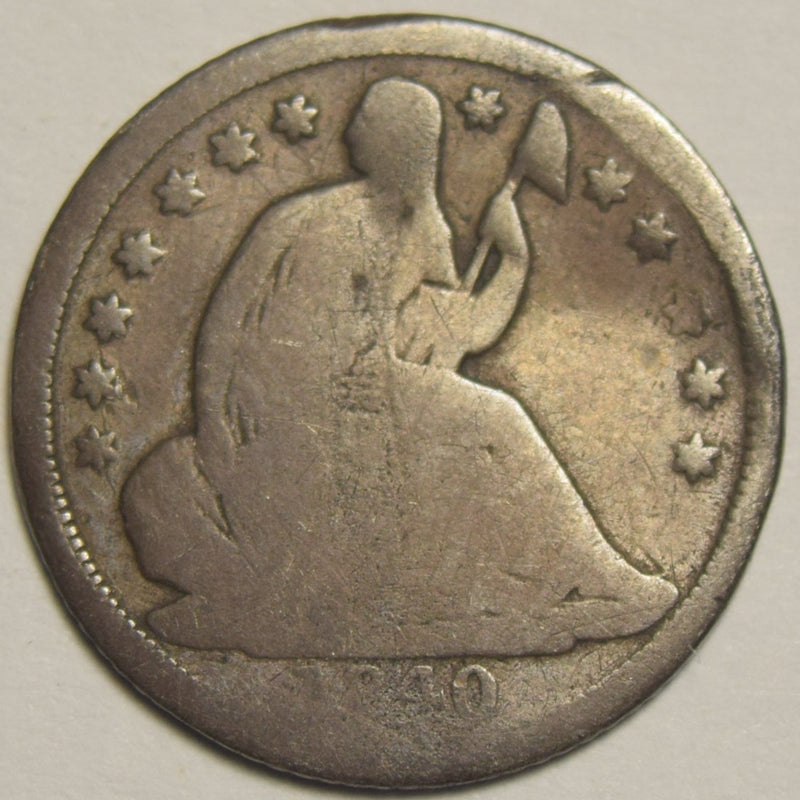 1840 Seated Liberty Half Dime . . . . Good bent