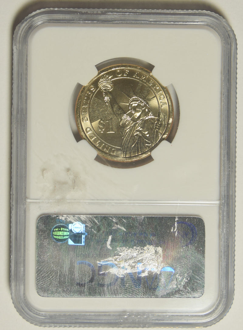 2007 George Washington Dollar Missing Edge Lettering . . . . NGC MS-64