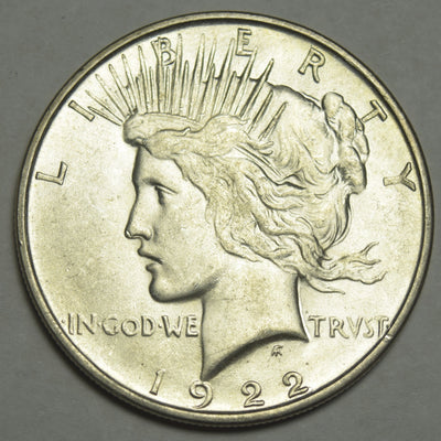 1922-D Peace Dollar Choice Brilliant Uncirculated