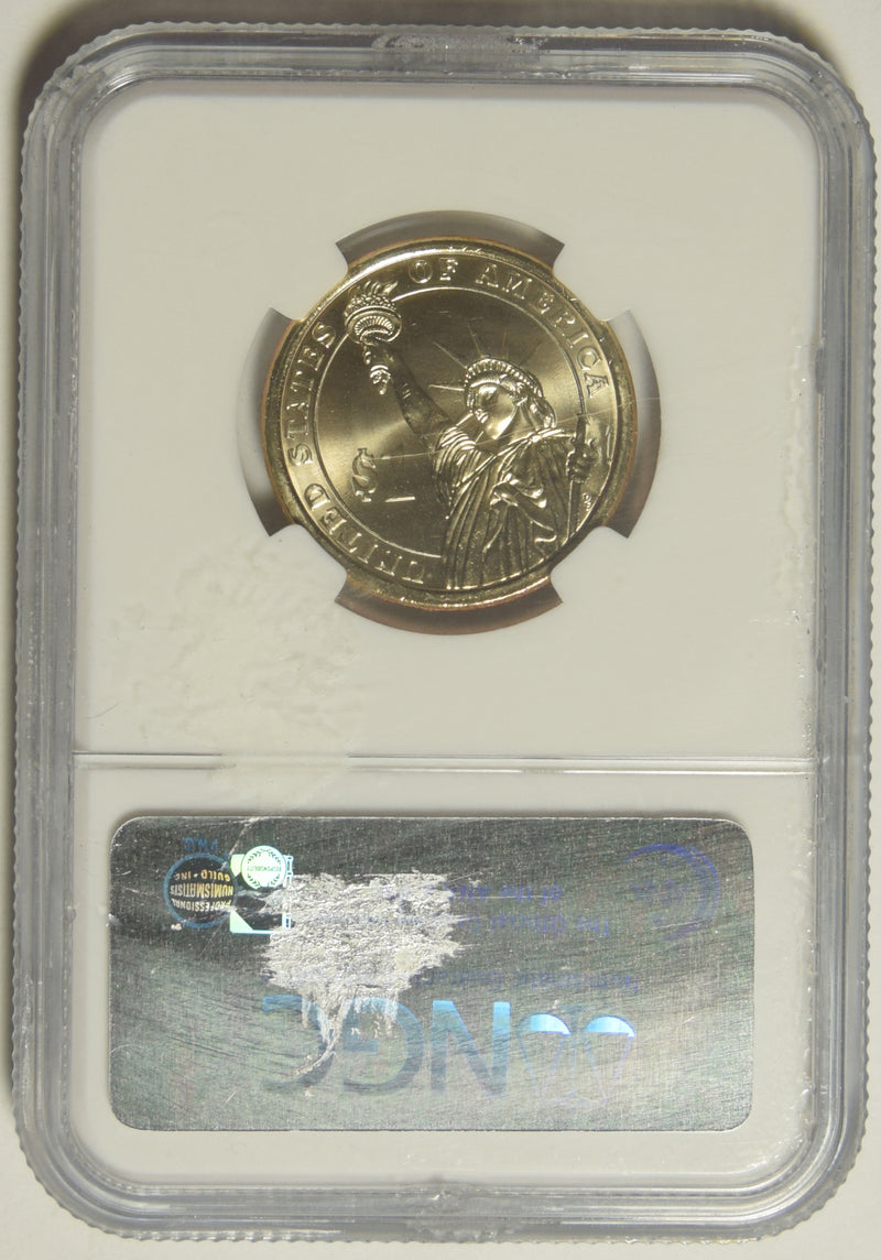 2007 George Washington Dollar Missing Edge Lettering . . . . NGC MS-64