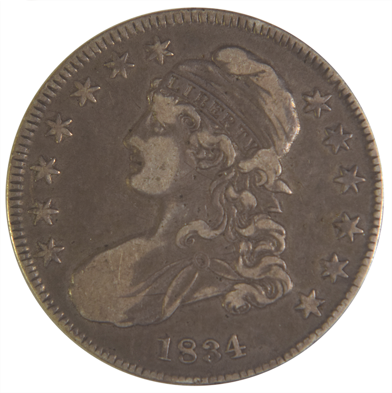 1834 Small Date Bust Half . . . . Extremely Fine