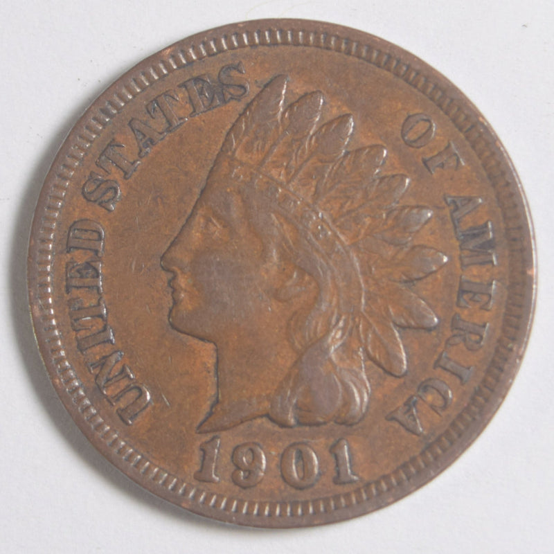 1901 Indian Cent XF/AU