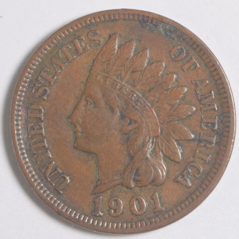 1901 Indian Cent Choice About Uncirculated