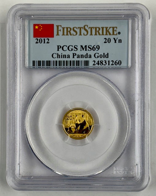 2012 PCGS 1/20 oz Gold Panda....PCGS MS69