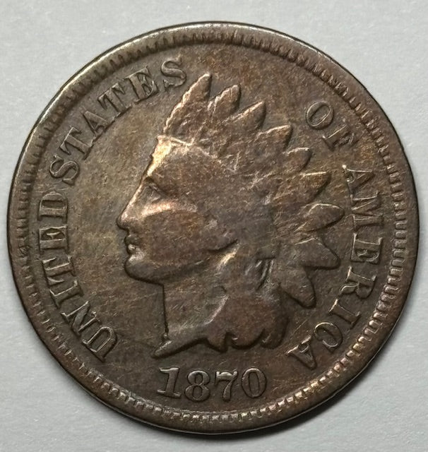 1870 Indian Cent . . . . Good/VG