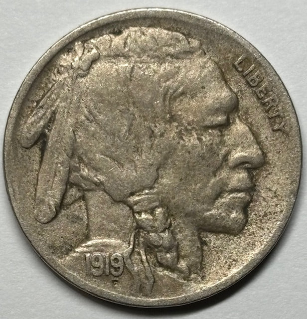 1919-D Buffalo Nickel Extremely Fine