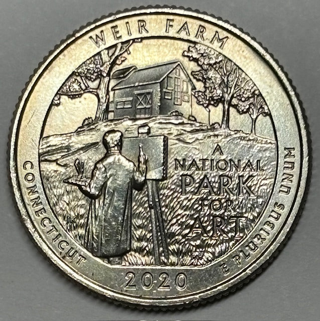 2020-W Weir Farm National Historic Park, CT Quarter . . . . Gem Brilliant Uncirculated