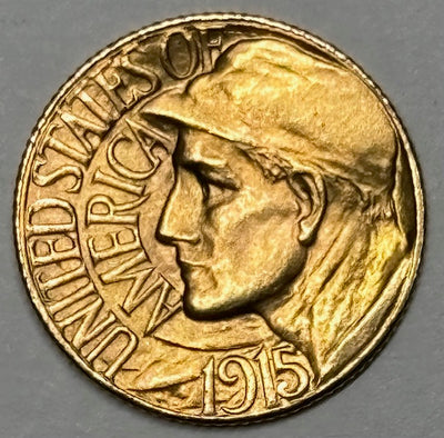 1915-S Panama-Pacific $1.00 Gold Gem Brilliant Uncirculated