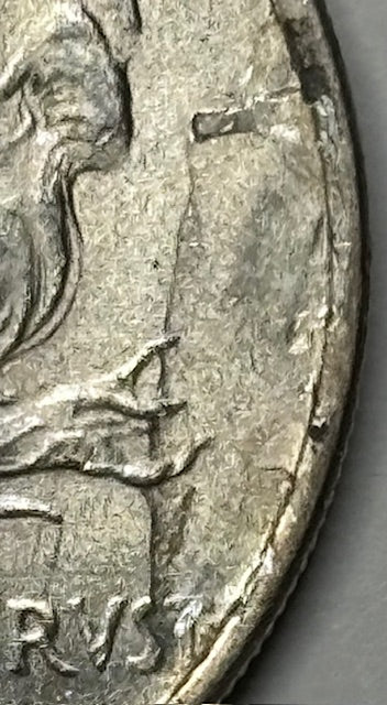 1922 Peace Dollar . . . . Select BU strike through