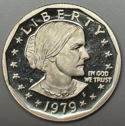 1979-S Type 2 Susan B. Anthony Dollar Superb Brilliant Proof Deep Cameo