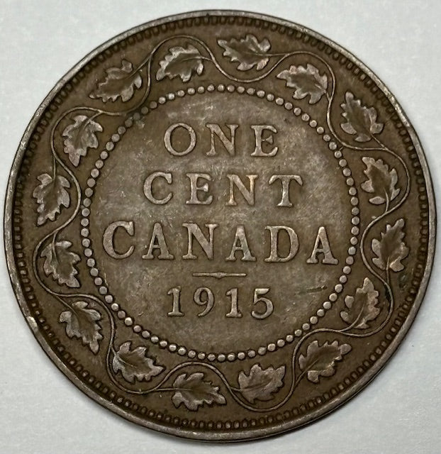 1915 Canadian Cent Very Fine