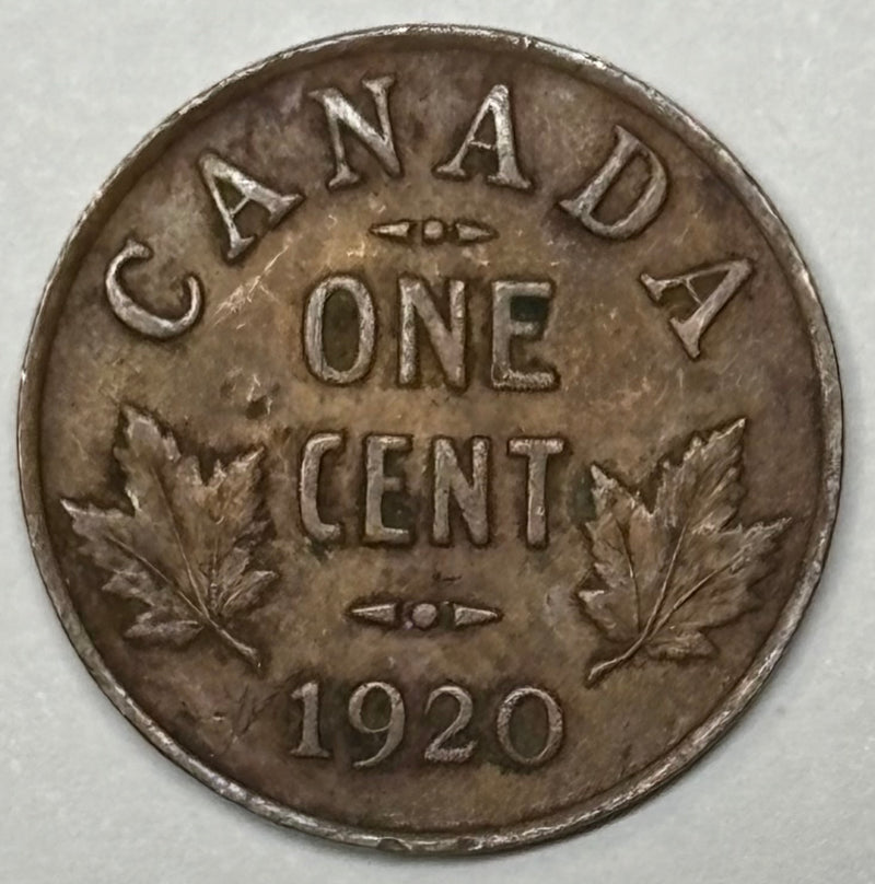 1920 Canadian Cent . . . . Choice About Uncirculated