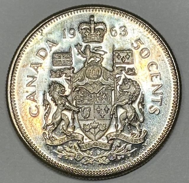 1963 Canadian Half . . . . Choice BU Prooflike