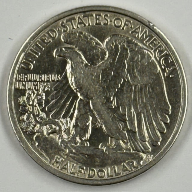 1917-S Reverse Walking Liberty Half . . . . Choice About Uncirculated