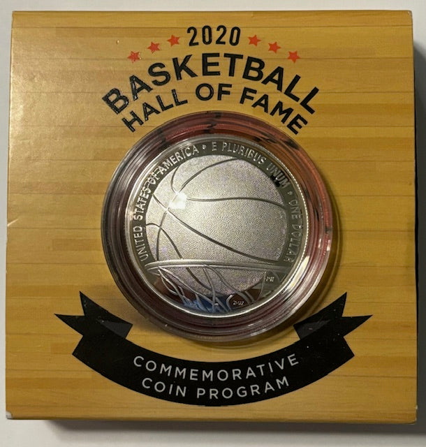 2020 Basketball Hall of Fame Silver Dollar . . . . Gem Brilliant Proof in original U.S. Mint Box