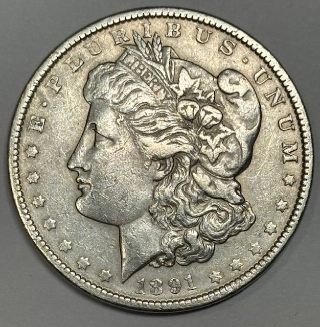 1891 Morgan Dollar Choice About Uncirculated