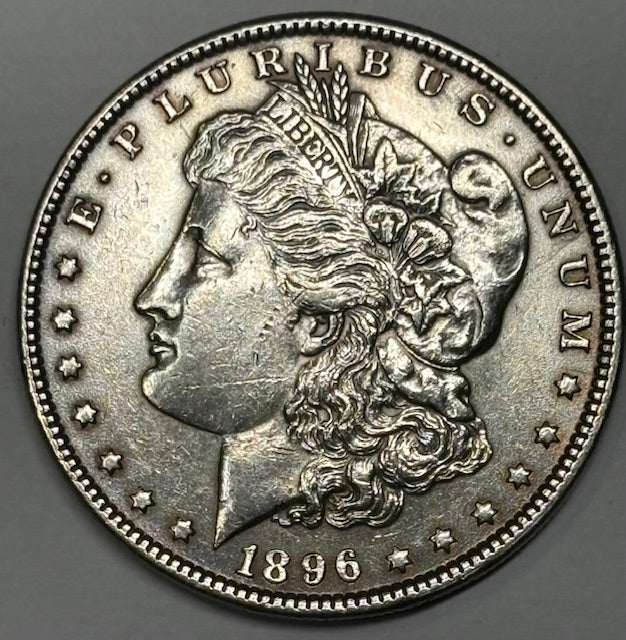 1896 Morgan Dollar . . . . AU cleaned