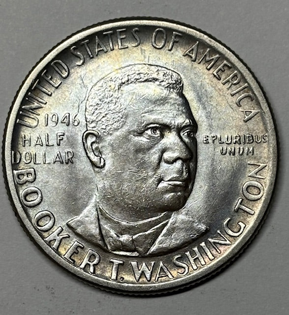 Booker T. Washington Half 1946 . . . . Choice Brilliant Uncirculated