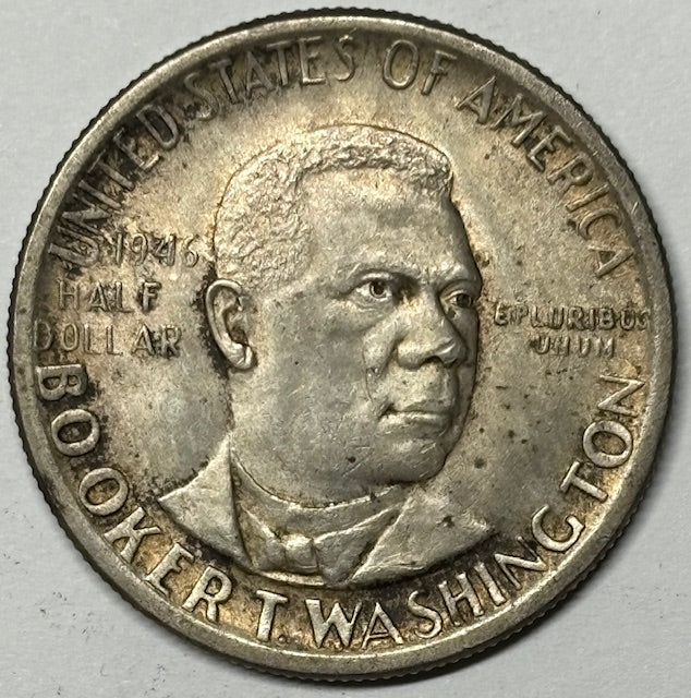 Booker T. Washington Half 1946 . . . . Choice BU Toned