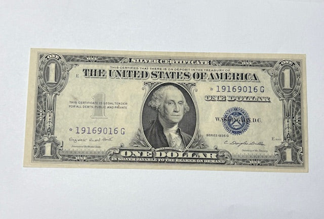 1935-G Star  $1.00 Silver Certificate Note .... Gem Cu