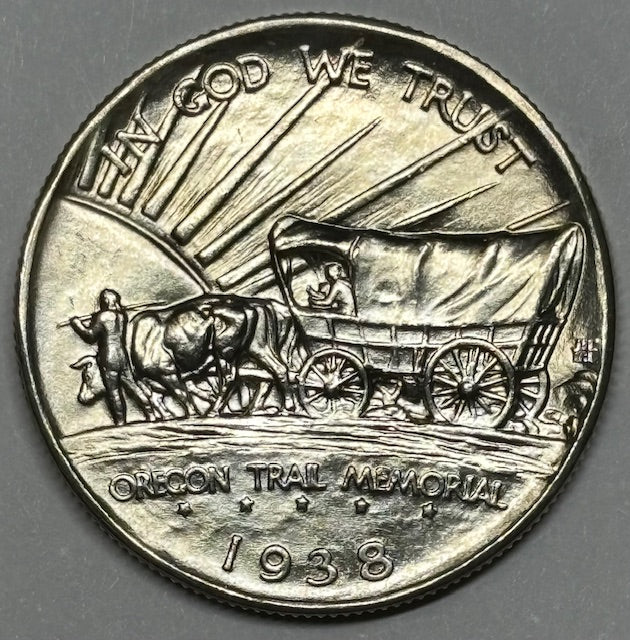 Oregon Trail Half 1938 . . . . Superb Brilliant Uncirculated