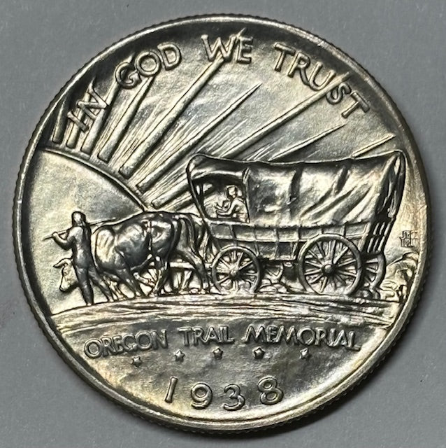 Oregon Trail Half 1938-S . . . . Superb Brilliant Uncirculated