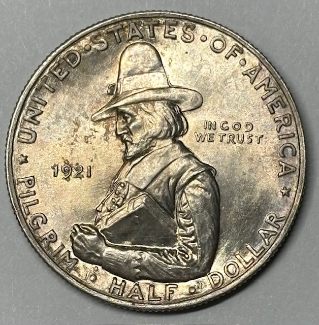 Pilgrim Half 1921 . . . . Choice Brilliant Uncirculated