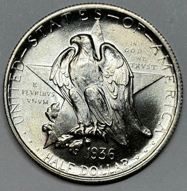 Texas Half 1936 . . . . Superb Brilliant Uncirculated