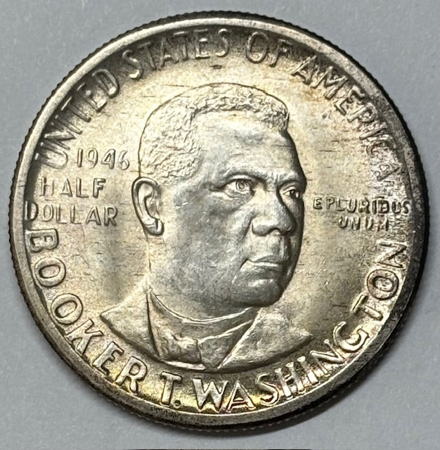 Booker T. Washington Half 1946-D . . . . Superb Brilliant Uncirculated