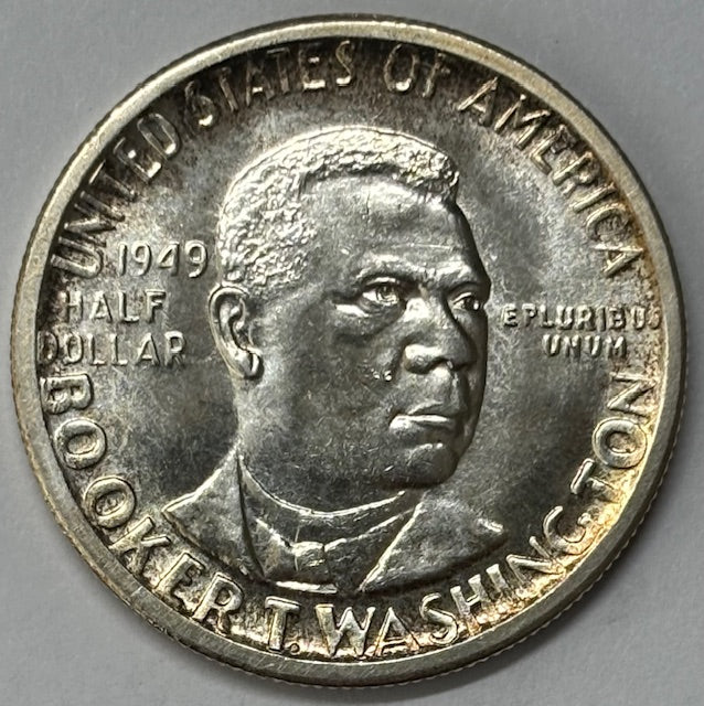 Booker T. Washington Half 1949-S . . . . Gem Brilliant Uncirculated