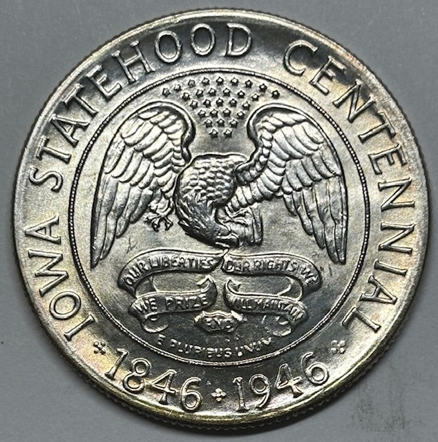 Iowa Half 1946 . . . . Superb Brilliant Uncirculated