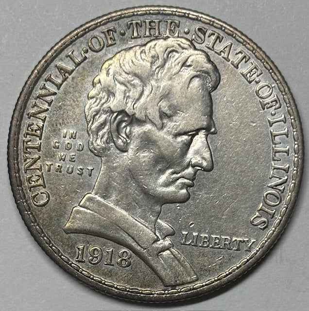 Lincoln Half 1918 . . . . Choice About Uncirculated