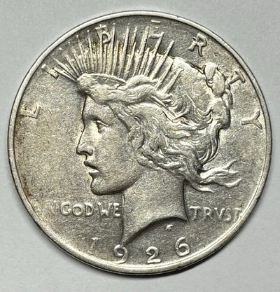 1926-D Peace Dollar Choice About Uncirculated