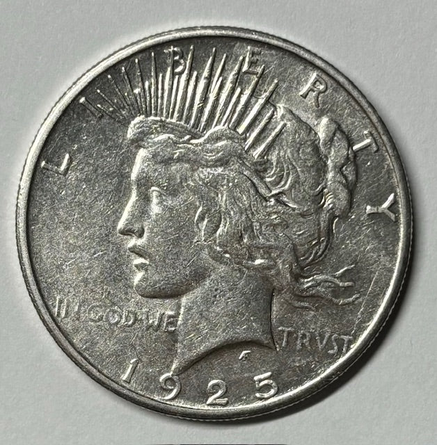 1925-S Peace Dollar . . . . Choice About Uncirculated