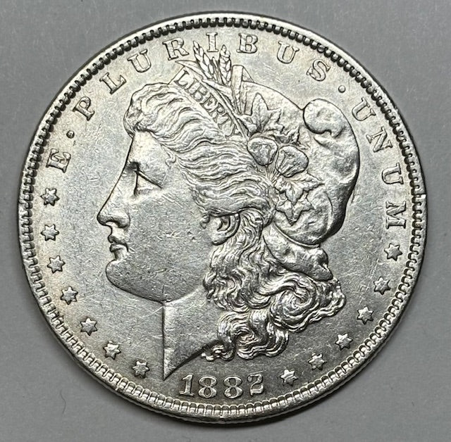 1882 Morgan Dollar . . . . AU cleaned