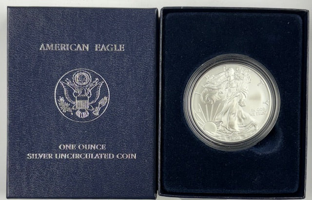 2008-W Reverse of 2007-W Burnished Silver Eagle  .... Gem BU