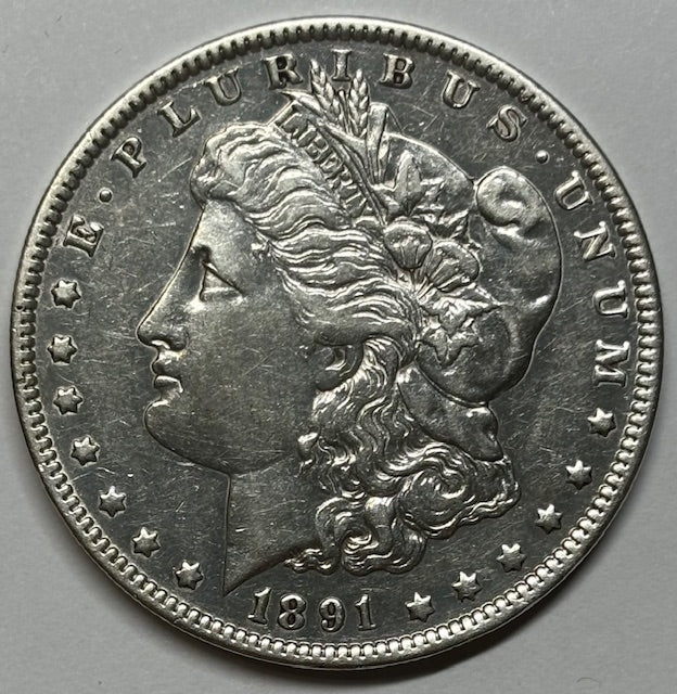 1891-O Morgan Dollar . . . . AU polished