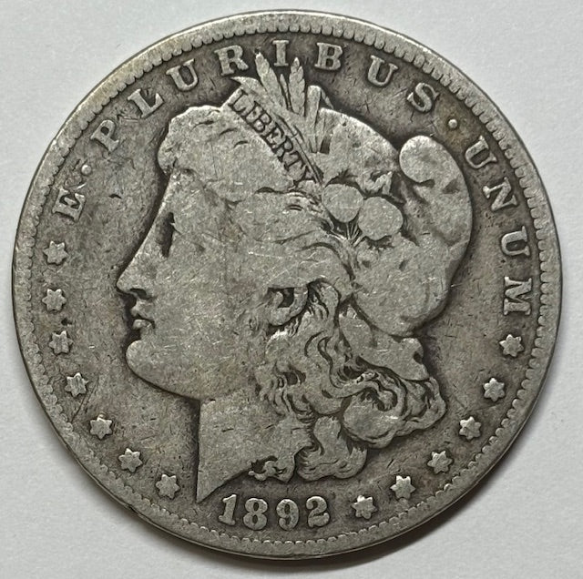 1892 Morgan Dollar . . . . Very Good