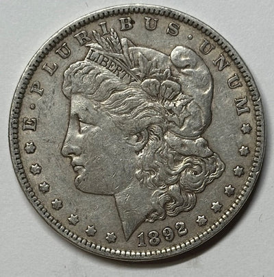 1892 Morgan Dollar XF/AU