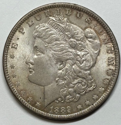 1889 Morgan Dollar Choice BU+ Toned