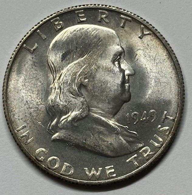 1949-S Franklin Half Choice Brilliant Uncirculated