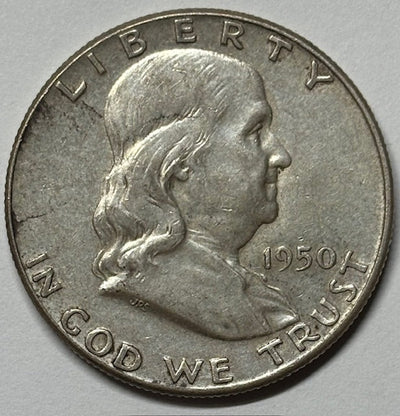 1950 Franklin Half Choice About Uncirculated