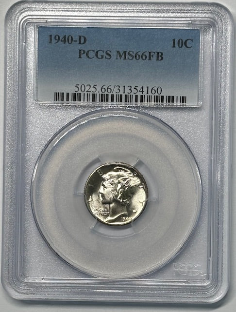 1940-D Mercury Dime PCGS MS-66 FB