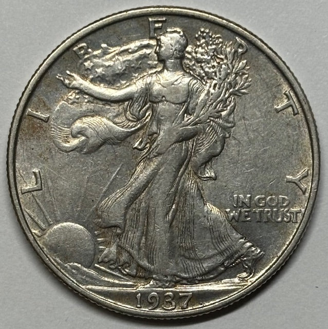 1937 Walking Liberty Half Choice About Uncirculated