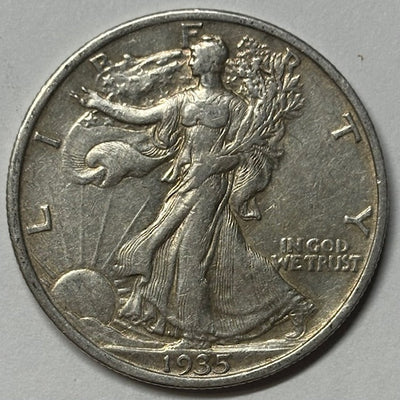 1935 Walking Liberty Half Choice About Uncirculated