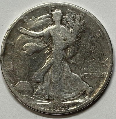 1923-S Walking Liberty Half VG rim bumps