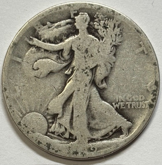 1919 Walking Liberty Half About Good