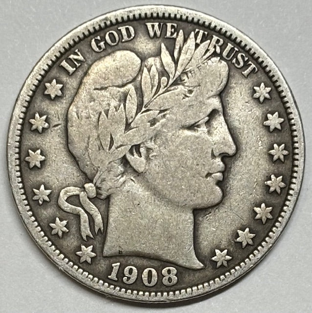 1908 Barber Half . . . . Very Fine