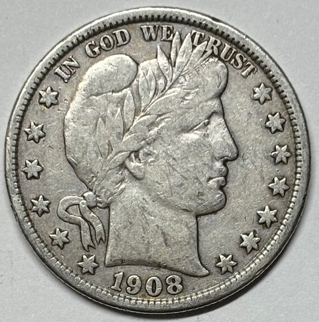 1908-D Barber Half . . . . Extremely Fine