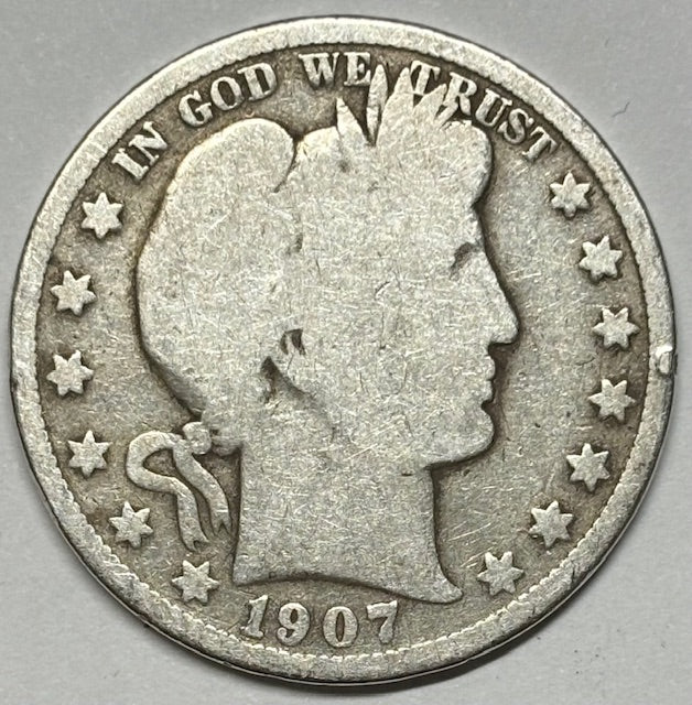 1907 Barber Half . . . . Good